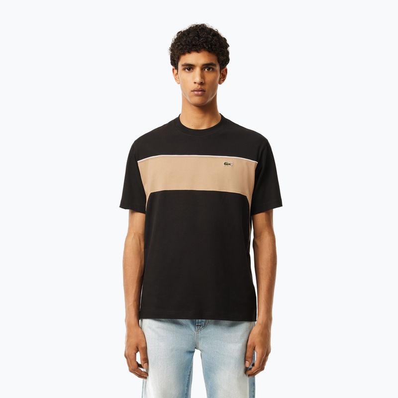 T-shirt Lacoste uomo TH2853 nero/viennese