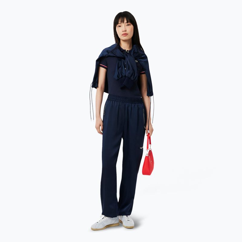 Polo Lacoste donna DF9599 blu navy/rill/grenadine 6