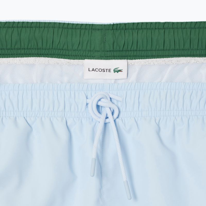Pantaloncini da bagno Lacoste uomo MH6270 rill/verde 2