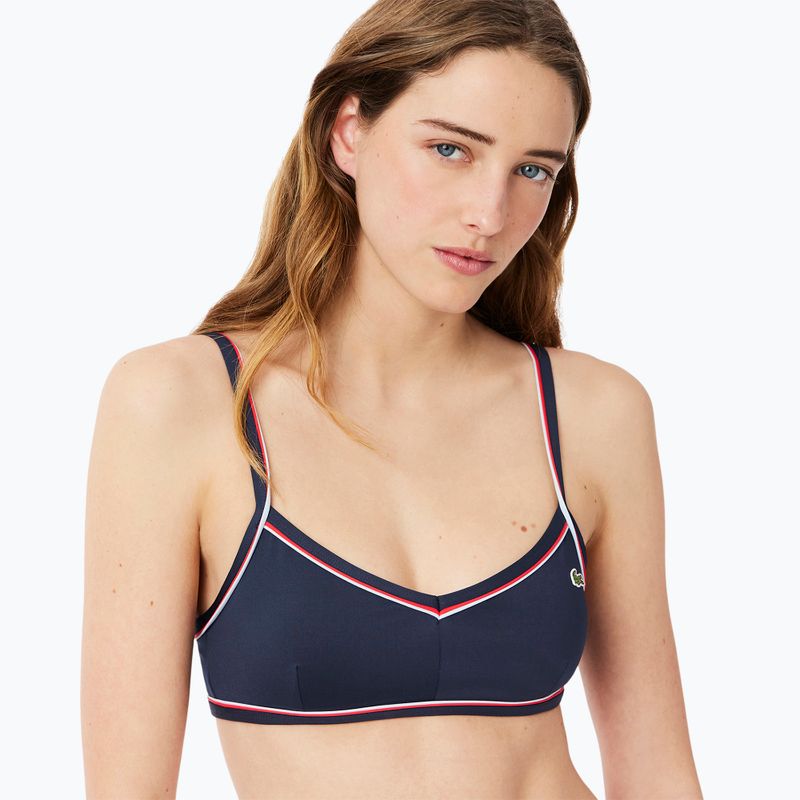 Top costume da bagno Lacoste MF9993 blu marino/grillo granata 4