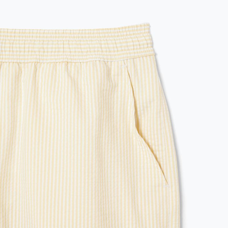 Pantaloncini da bagno Lacoste da uomo MH9089 bianco/giallo 3