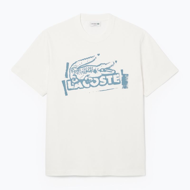 Maglietta Lacoste da uomo TH0284 farina/limestone