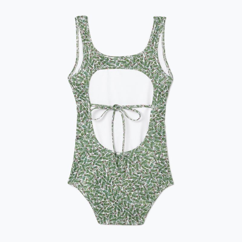 Costume da bagno Lacoste donna MF9608 verde/floreale 2