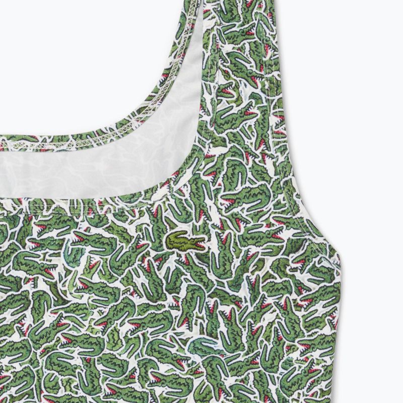 Costume da bagno Lacoste donna MF9608 verde/floreale 3