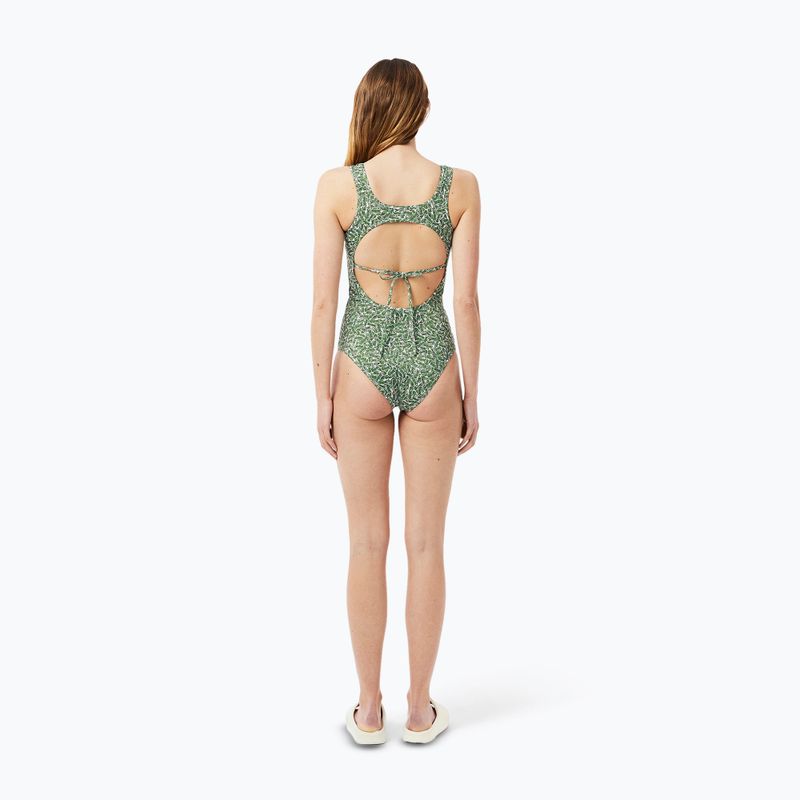 Costume da bagno Lacoste donna MF9608 verde/floreale 5