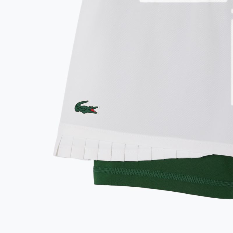 Pantaloncini da tennis Lacoste donna GF8598 bianco/verde 2