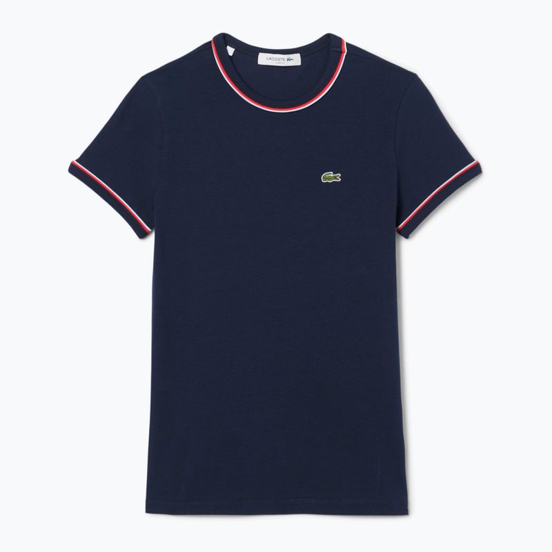 T-shirt Lacoste donna TF0347 blu navy/rill/grenadine 4