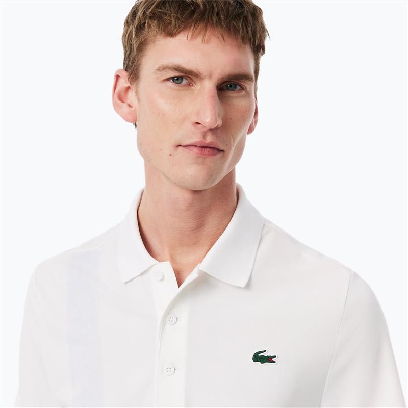 Polo Tennis Lacoste Uomo DH8971 bianco 4
