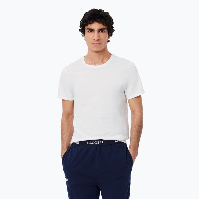 Maglietta Lacoste uomo TH9007 3-pack bianco/argento mento/nero