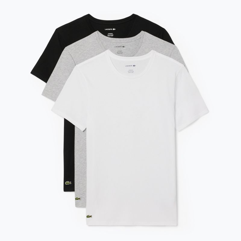 Maglietta Lacoste uomo TH9007 3-pack bianco/argento mento/nero 6