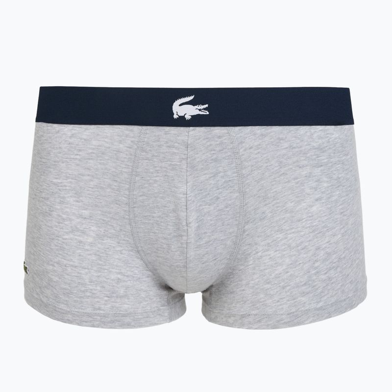 Lacoste boxer uomo 5H1291 confezione da 3 pezzi blu navy/bianco/argento ch 2