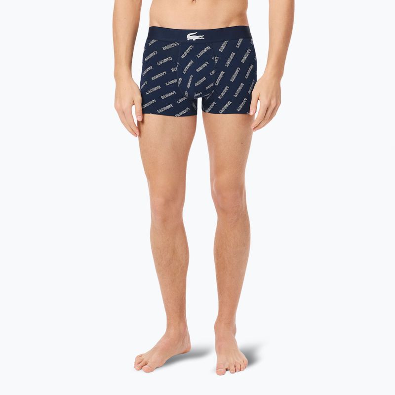 Lacoste boxer uomo 5H1288 confezione da 3 pezzi blu navy/bianco/argento ch 4