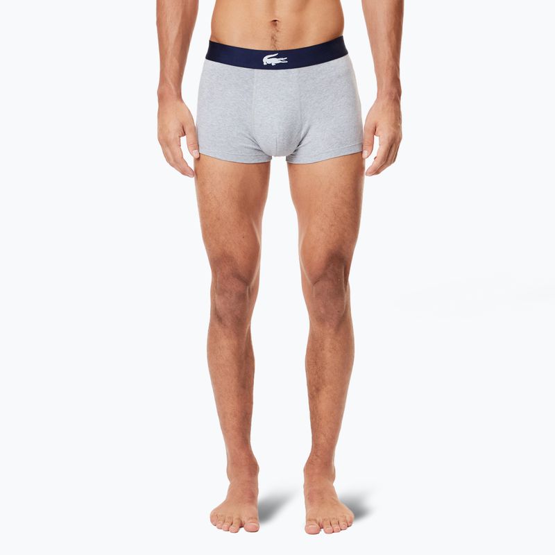 Lacoste boxer uomo 5H1288 confezione da 3 pezzi blu navy/bianco/argento ch 5