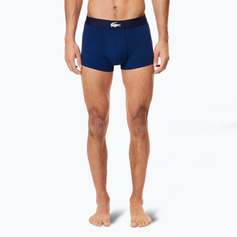 Lacoste boxer uomo 5H1288 confezione da 3 pezzi blu navy/bianco/argento ch 6