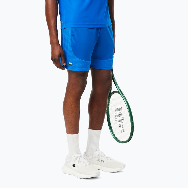 Pantaloncini da tennis Lacoste da uomo GH8950 blu zingaro 4