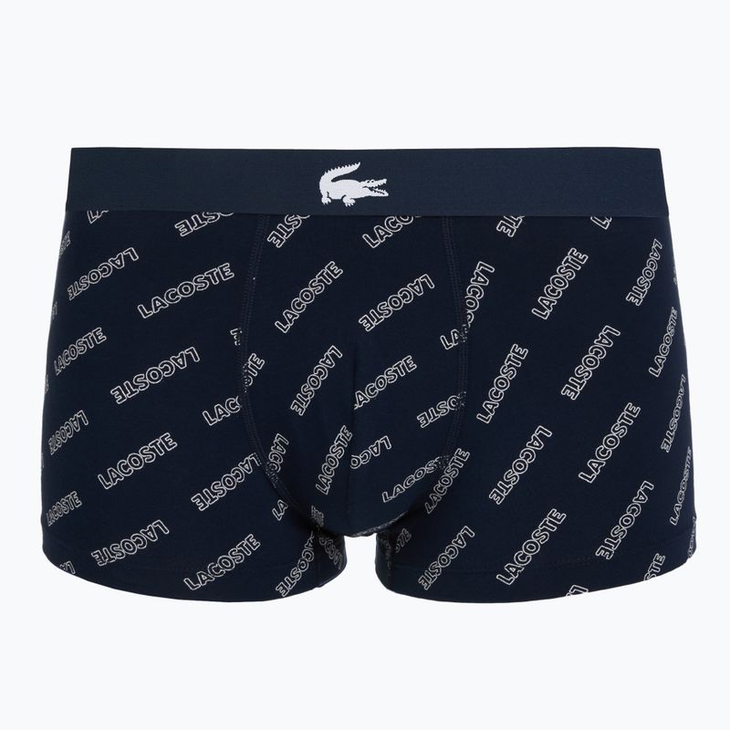 Lacoste boxer uomo 5H1288 confezione da 3 pezzi blu navy/bianco/argento ch 6