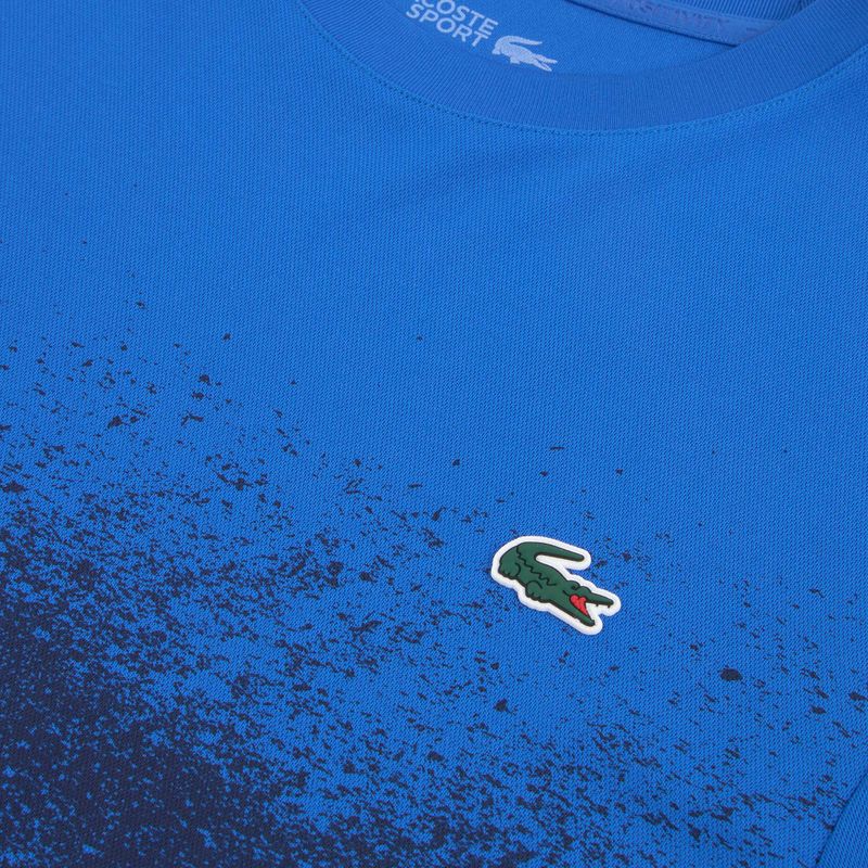 Camicia da tennis Lacoste da uomo TH8986 blu zingaro/navy 3