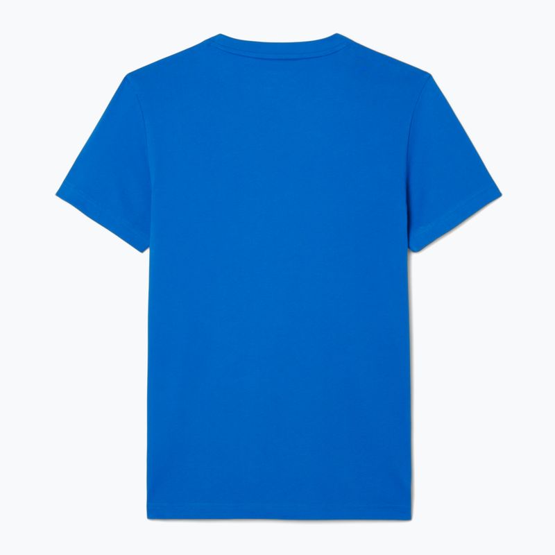 Camicia da tennis Lacoste uomo TH1044 gipsy bianco/blu scuro 5