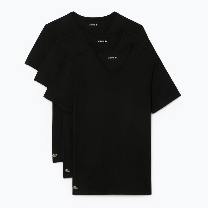 Maglietta Lacoste uomo TH9008 3 pezzi nero 5