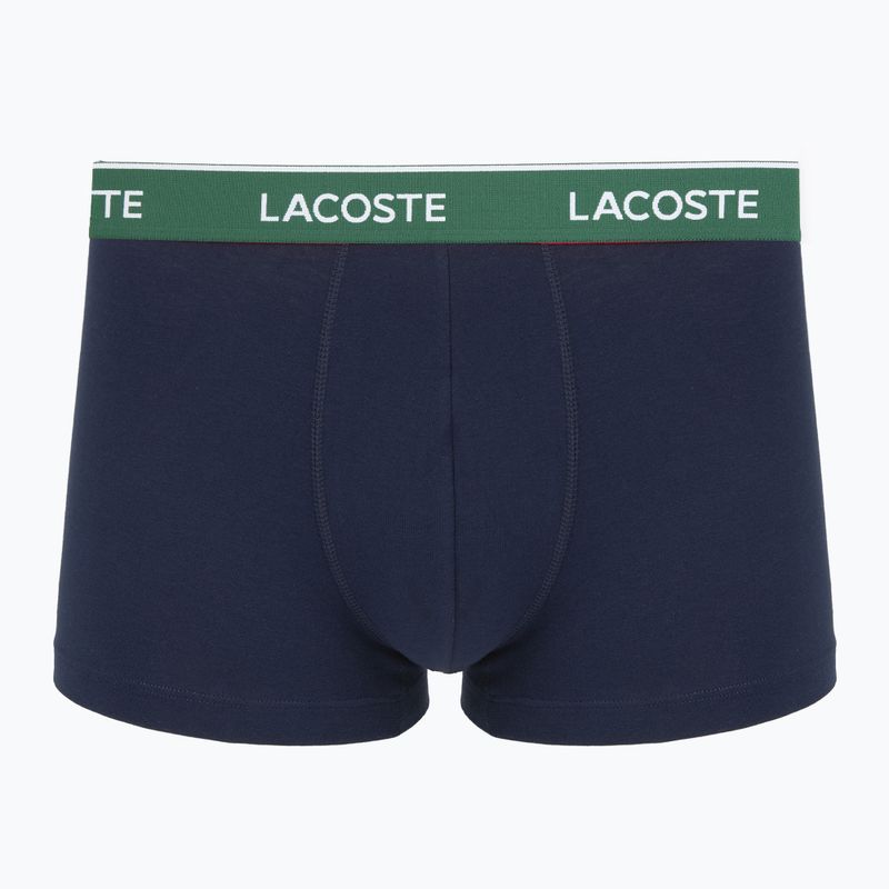 Boxer uomo Lacoste 5H12997 3 paia navy blue/green/red/navy blue 2