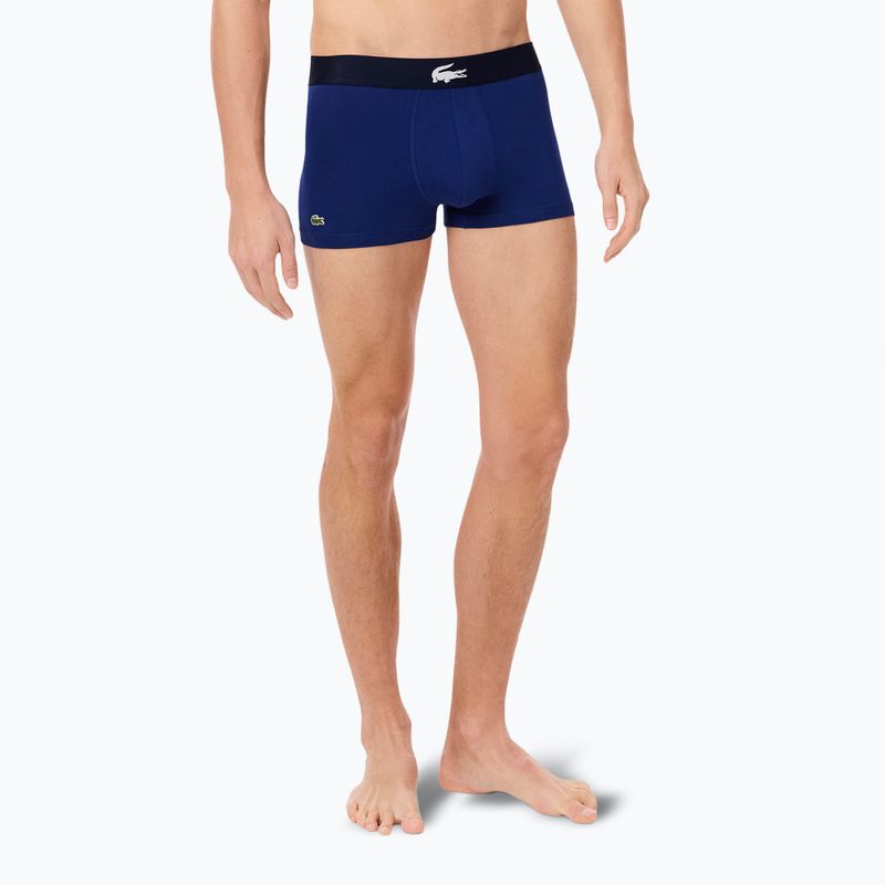Lacoste boxer uomo 5H1291 confezione da 3 pezzi blu navy/bianco/argento ch 5