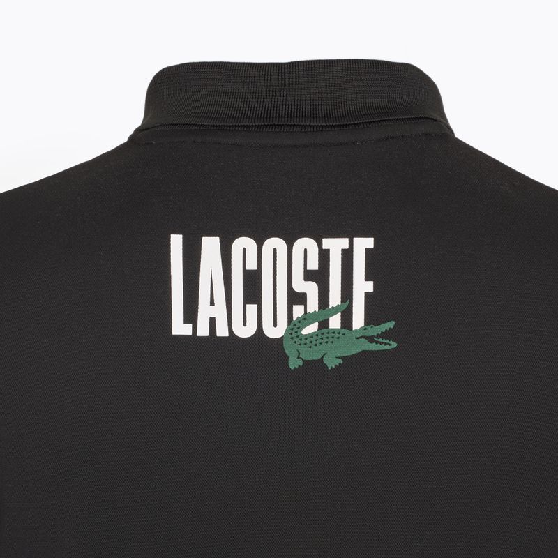 Polo Lacoste Tennis Uomo DH8963 bianco/malva nero 3
