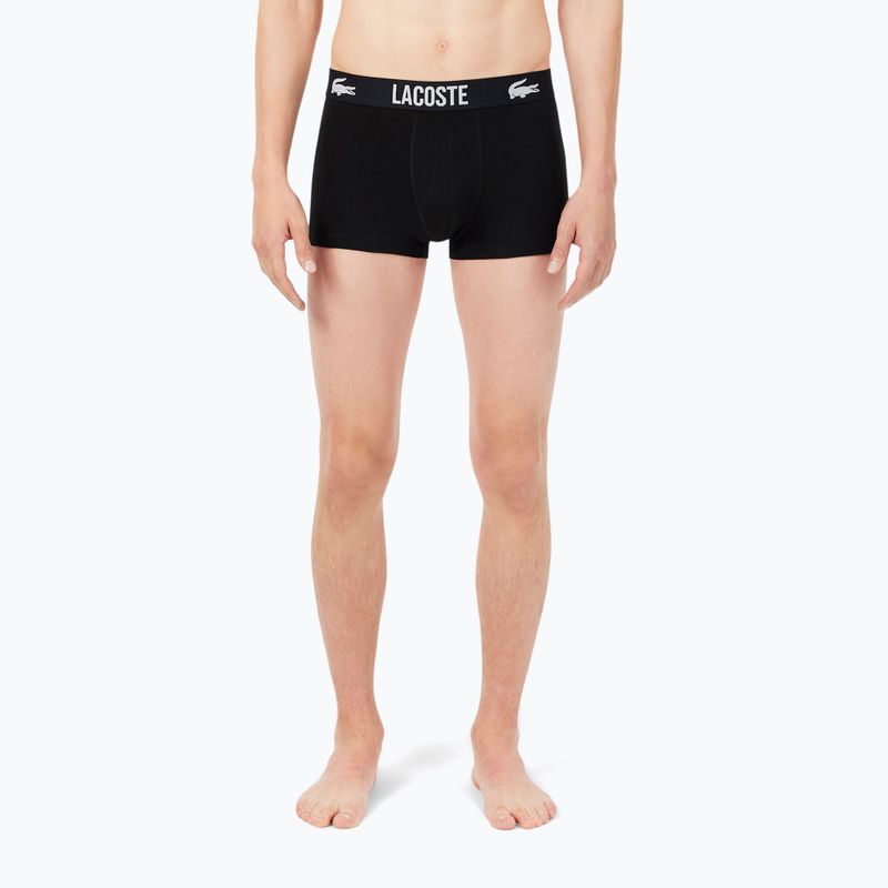 Boxer da uomo Lacoste 5H2393 3 pack black/red/white 5