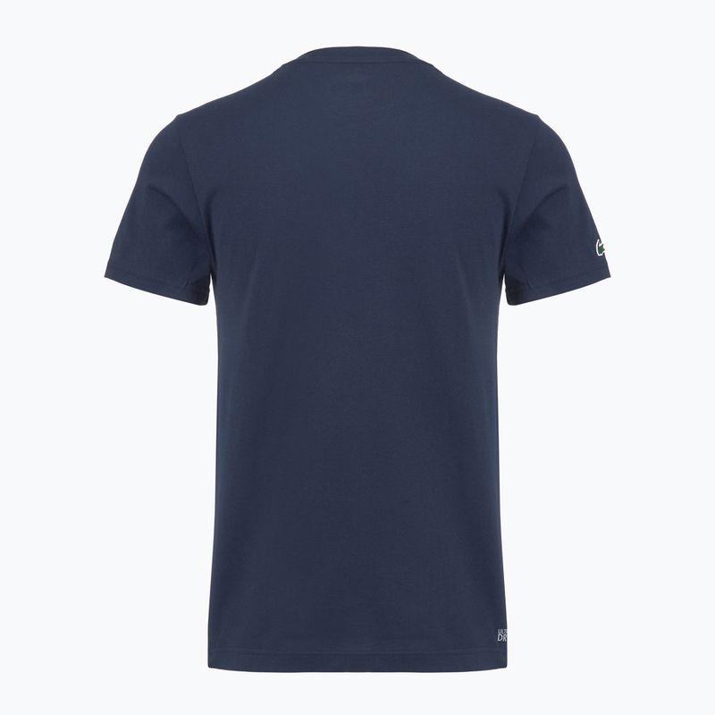 T-shirt Lacoste uomo TH4769 blu navy 2