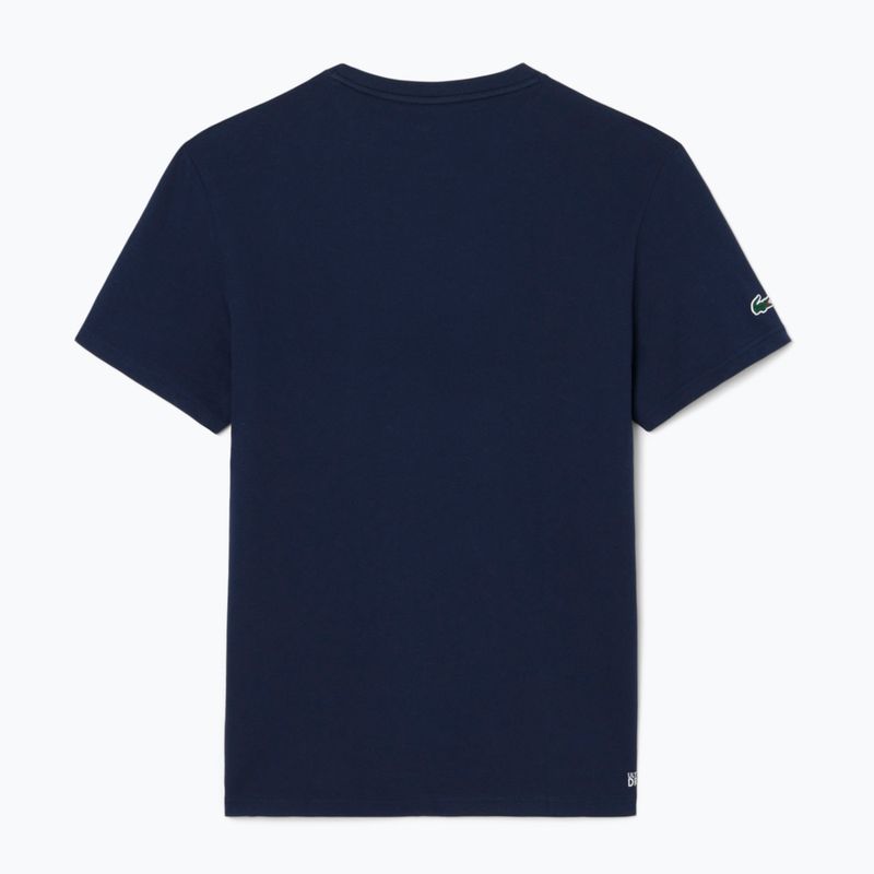 T-shirt Lacoste uomo TH4769 blu navy 2