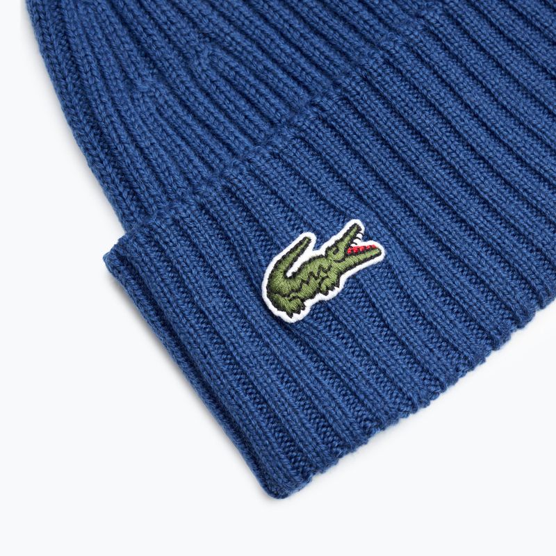 Cappello invernale Lacoste RB0001 Francia blu 3