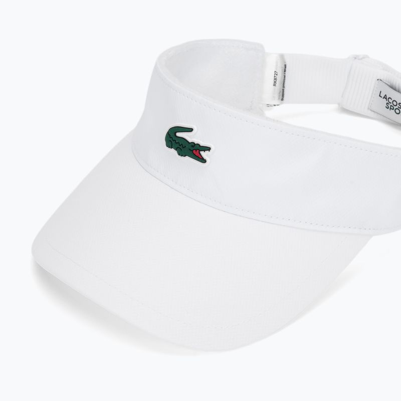 Visiera da tennis uomo Lacoste RK8727 white 3