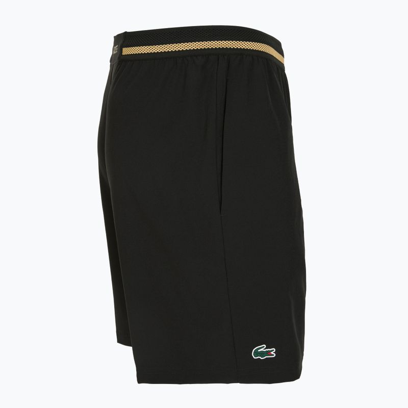 Pantaloncini da tennis Lacoste uomo GH7413 nero/oro 3