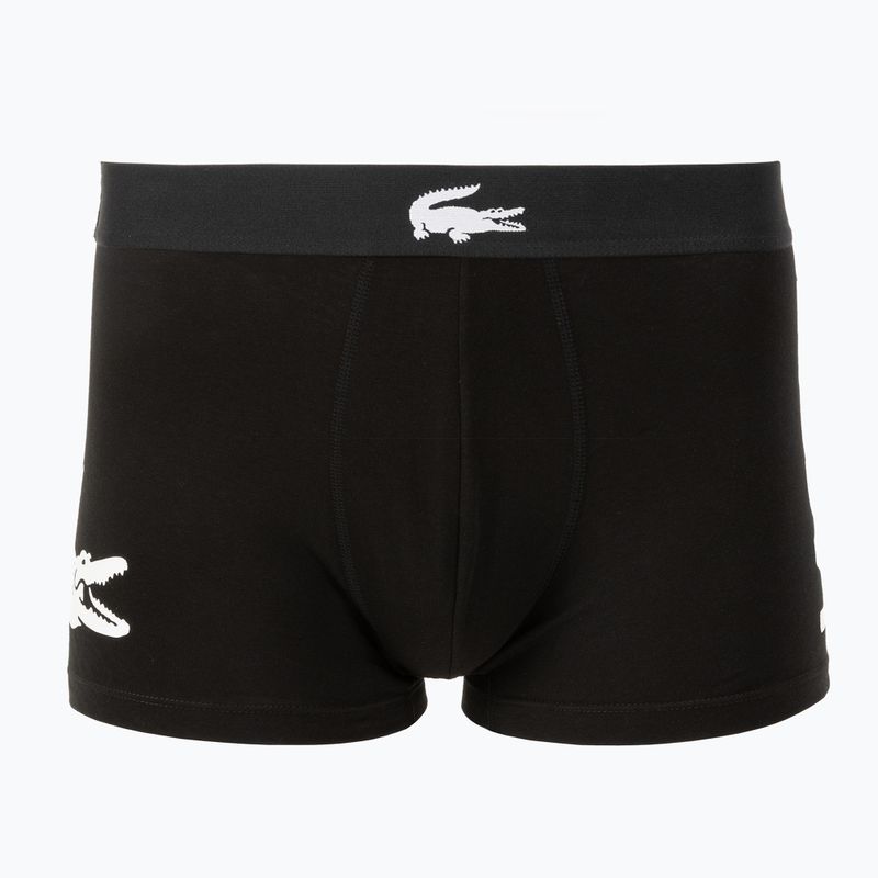Boxer da uomo Lacoste 5H1291 3 paia black/white/black/black 3