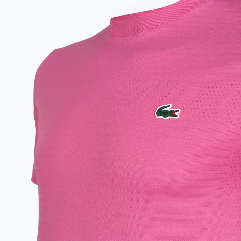 Maglia da tennis uomo Lacoste TH0004 fuchsia pink 3
