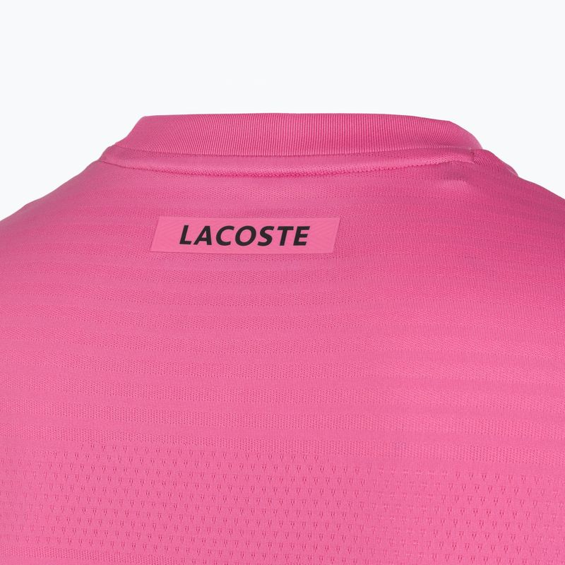 Maglia da tennis uomo Lacoste TH0004 fuchsia pink 4