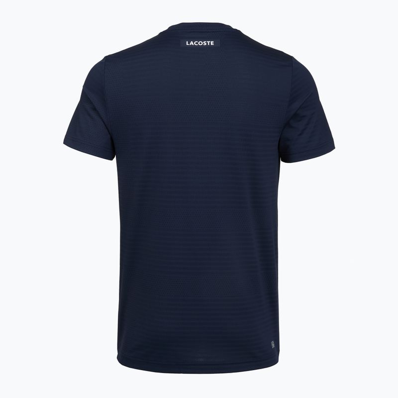 T-shirt da tennis uomo Lacoste TH0004 navy blue 2