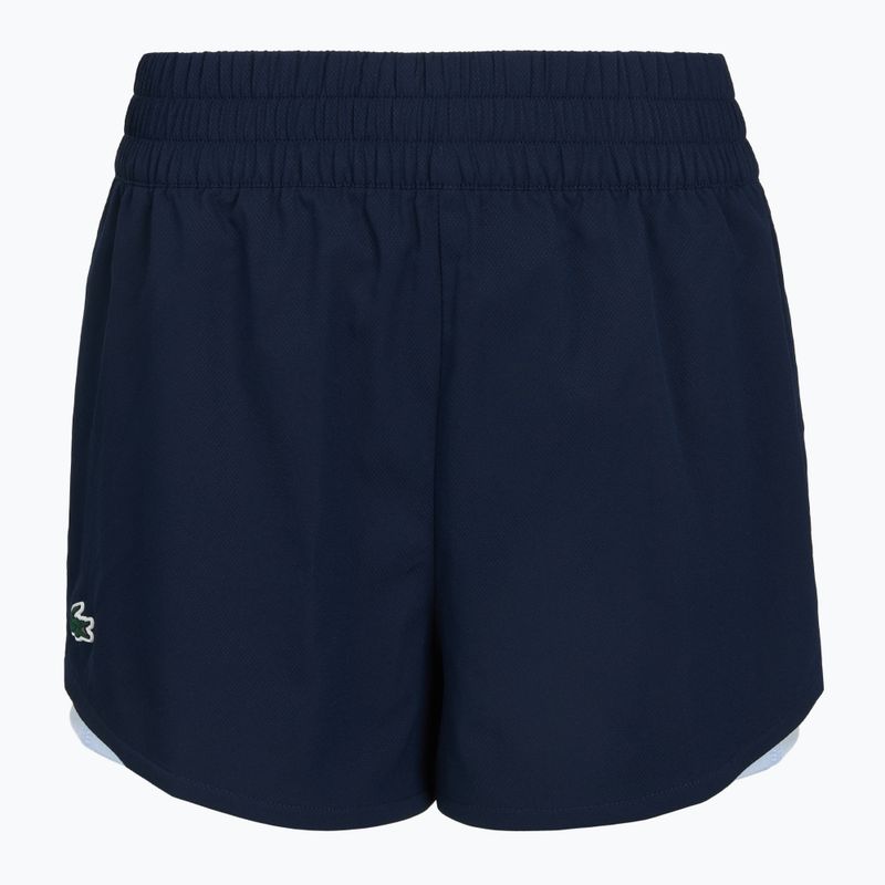 Pantaloncini da tennis da donna Lacoste GF9972 navy blue/phoenix blue