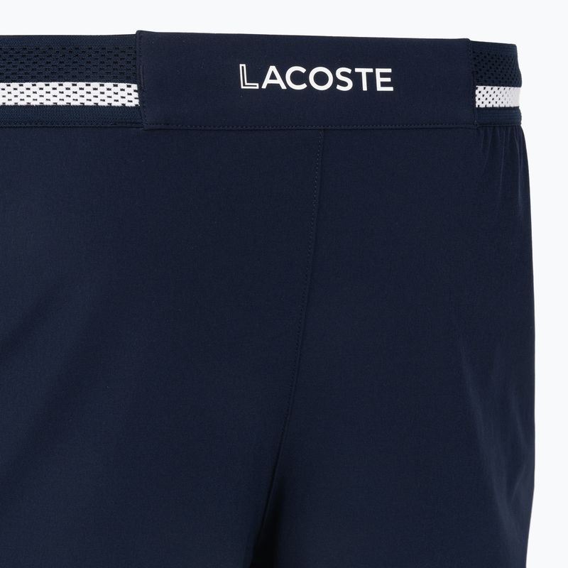 Pantaloncini da tennis da uomo Lacoste X Novak Djokovic GH7413 navy blue/white 4