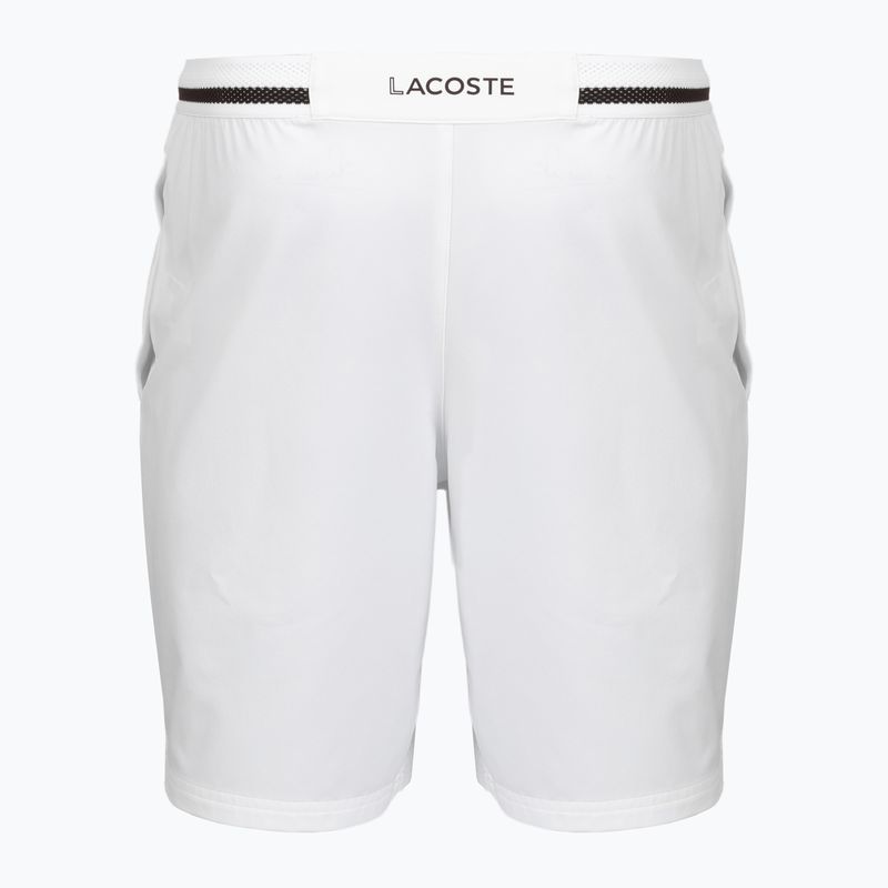 Pantaloncini da tennis uomo Lacoste X Novak Djokovic GH7413 white/buffalo 2