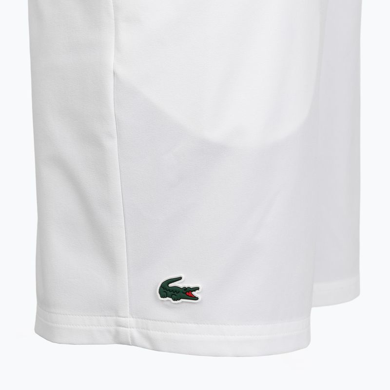 Pantaloncini da tennis uomo Lacoste X Novak Djokovic GH7413 white/buffalo 3