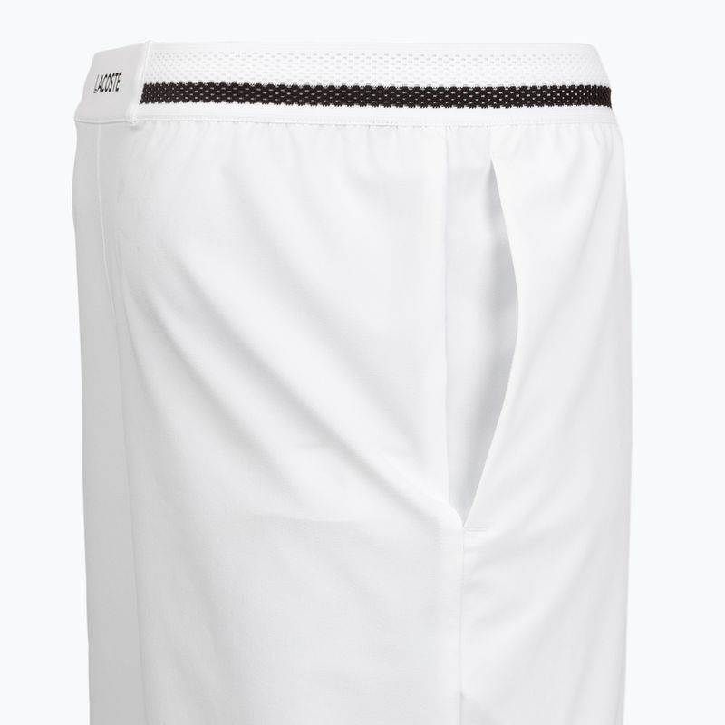 Pantaloncini da tennis uomo Lacoste X Novak Djokovic GH7413 white/buffalo 5