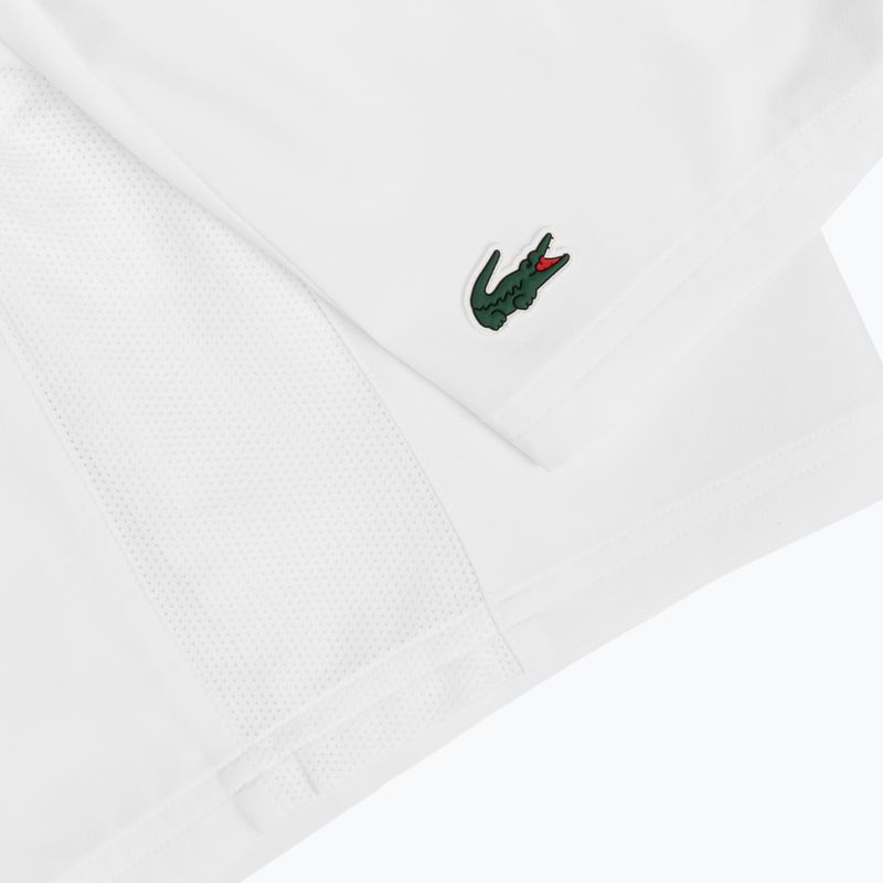 Pantaloncini da tennis uomo Lacoste X Novak Djokovic GH7413 white/buffalo 6