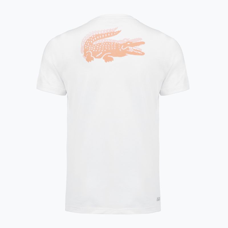 T-shirt da tennis uomo Lacoste TH0003 white/blossom 2