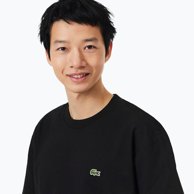 T-shirt da uomo Lacoste TH0876 black 4