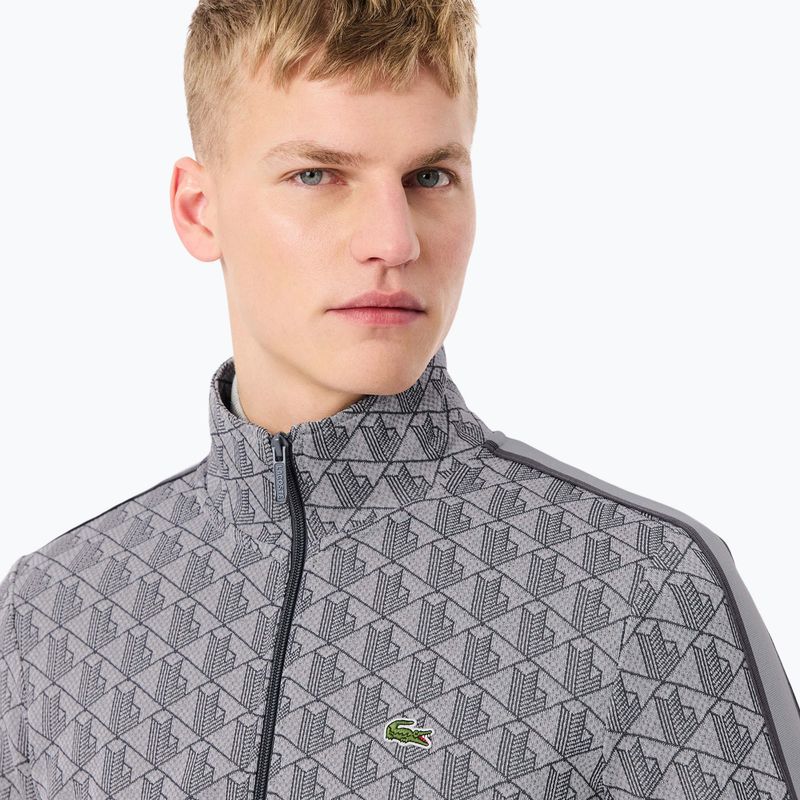 Felpa da uomo Lacoste SH1368 calluna/graphite 4
