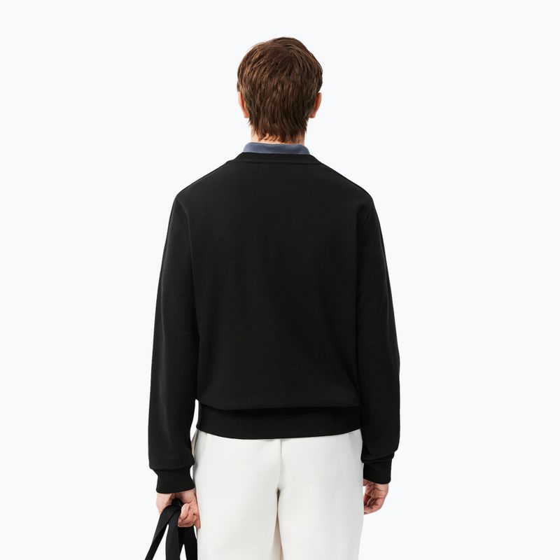 Felpa da uomo Lacoste SH0891 black 3