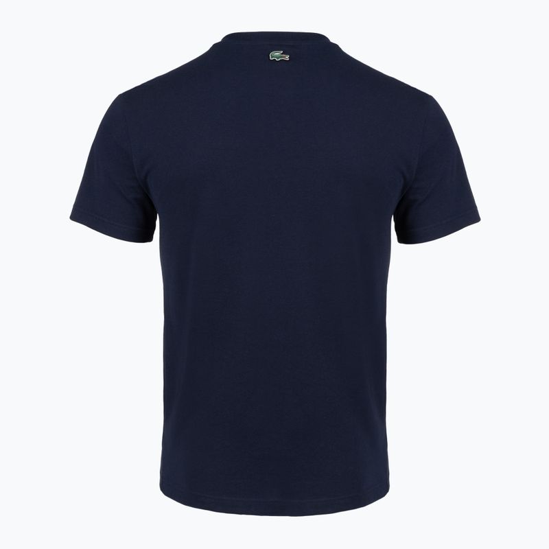 T-shirt uomo Lacoste TH2630 navy blue 2