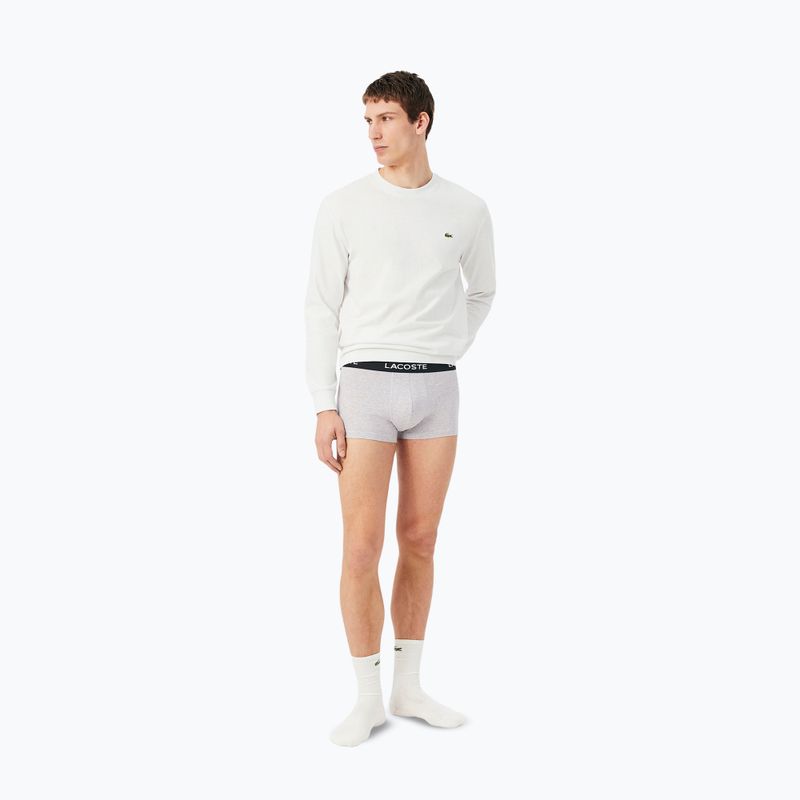 Boxer da uomo Lacoste 5H1300 3 pack silver chine/flagstone/black 2