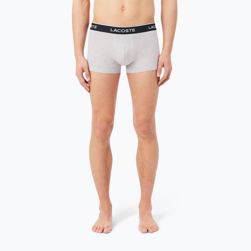 Boxer da uomo Lacoste 5H1300 3 pack silver chine/flagstone/black 4
