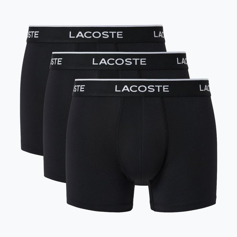 Boxer da uomo Lacoste 5H3202 Microfibra Negro 3 pack black